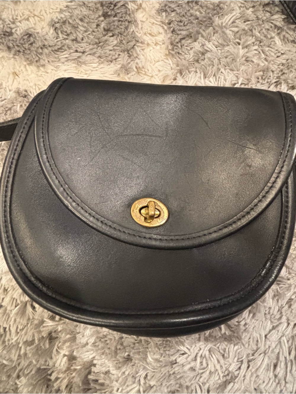 Vintage Watson black leather coach purse. - Picture 3 of 8